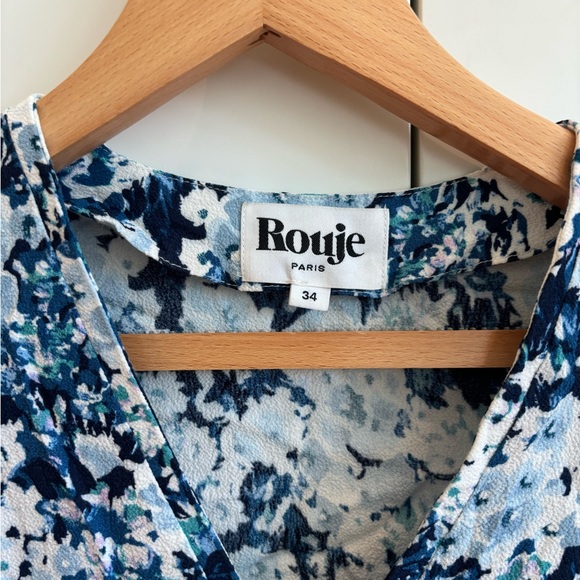 Rouje Dalida blouse in blue hydrangea FR 34/US 2 - Picture 6 of 9